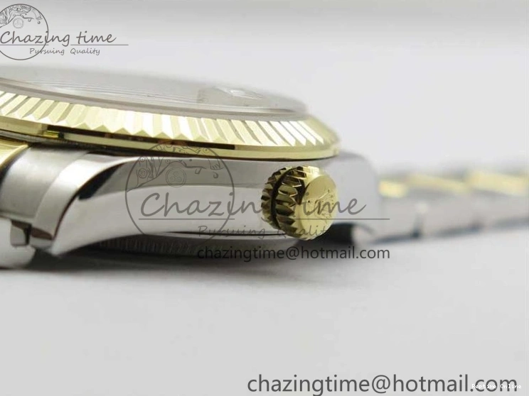 0112 SoftTouch Datejust 31mm 278273 SS YG BP Maker Best Edition Gray Diamonds Dial on SS YG Oyster Bracelet 2715